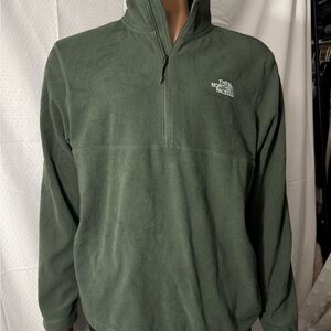 The North Face Olive Fleece Jacket Men size Large